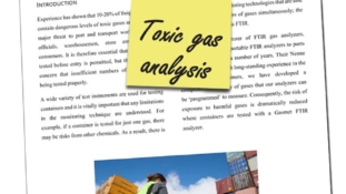 White Paper on the assessment of hazardous gases in freight containers