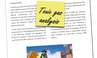 White Paper on the assessment of hazardous gases in freight containers