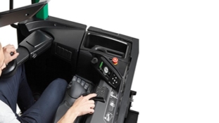 Narrow aisle agility… even with wide loads.