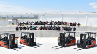 KION North America Celebrates Start of Production on New Forklifts .