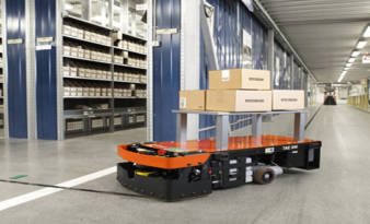 Smarter handling with lean automated trucks from Toyota.