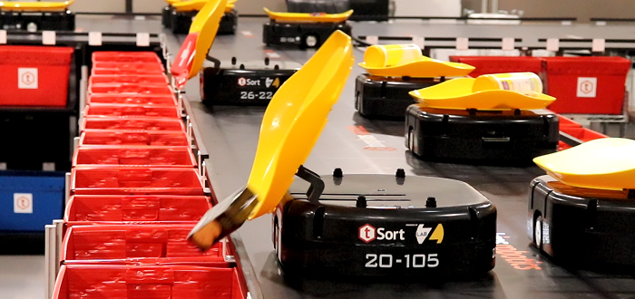 Tompkins Robotics’ t-Sort: Revolutionizing Unit and Parcel Sortation.