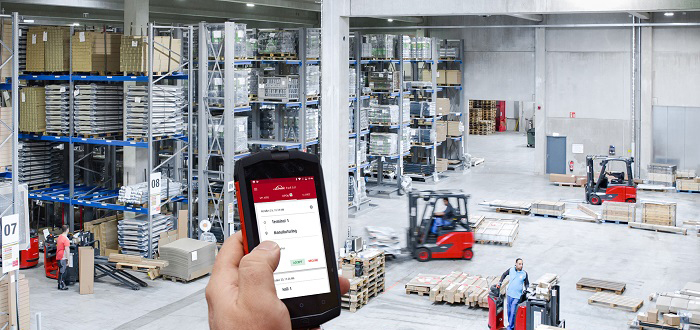 Available right on cue: the Linde Truck Call app.