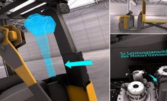 Jungheinrich virtual reality training provides immersive learning experience for engineers.