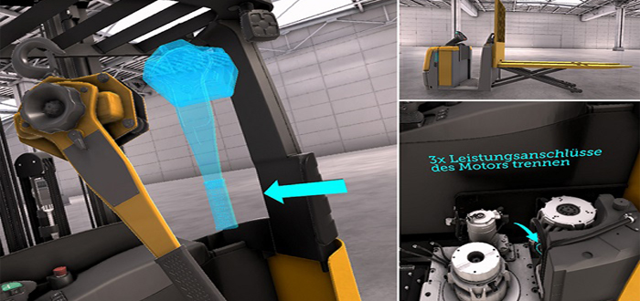 Jungheinrich virtual reality training provides immersive learning experience for engineers.