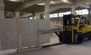 Marble Handled With Care By HYSTER® Lift Trucks.