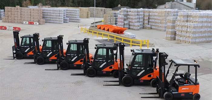 Ibstock steps-up forklift safety with Doosan