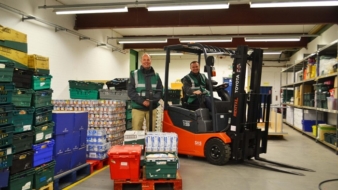 Toyota’s forklift donation will help foodbank to feed more families in need