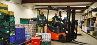 Toyota’s forklift donation will help foodbank to feed more families in need