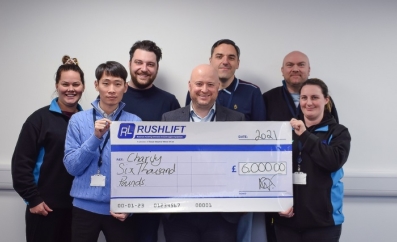 Rushlift steps-up to charity challenge