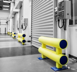 BRANDSAFE’S NEW POLYMER SAFETY BARRIER RANGE FOR IMPROVED WAREHOUSE IMPACT PROTECTION