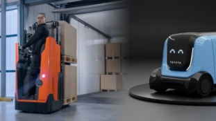 Toyota’s ride-on stacker and delivery drone win prestigious design awards 